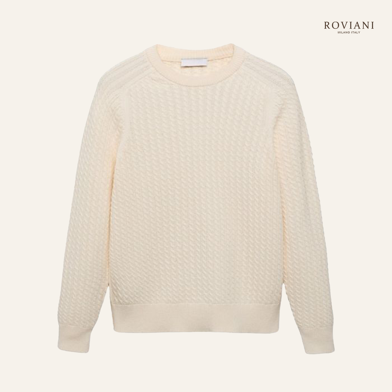 Textured Knit Crewneck Sweater
