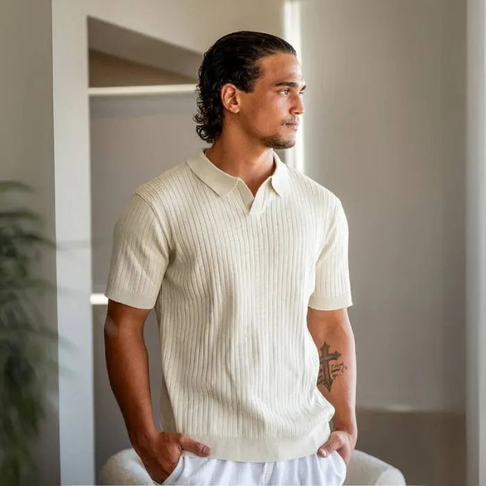Firenze® Ribbed Polo Knit