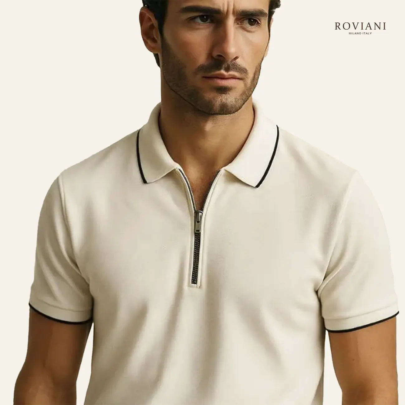 Milano OldMoney® Zip Polo Knit