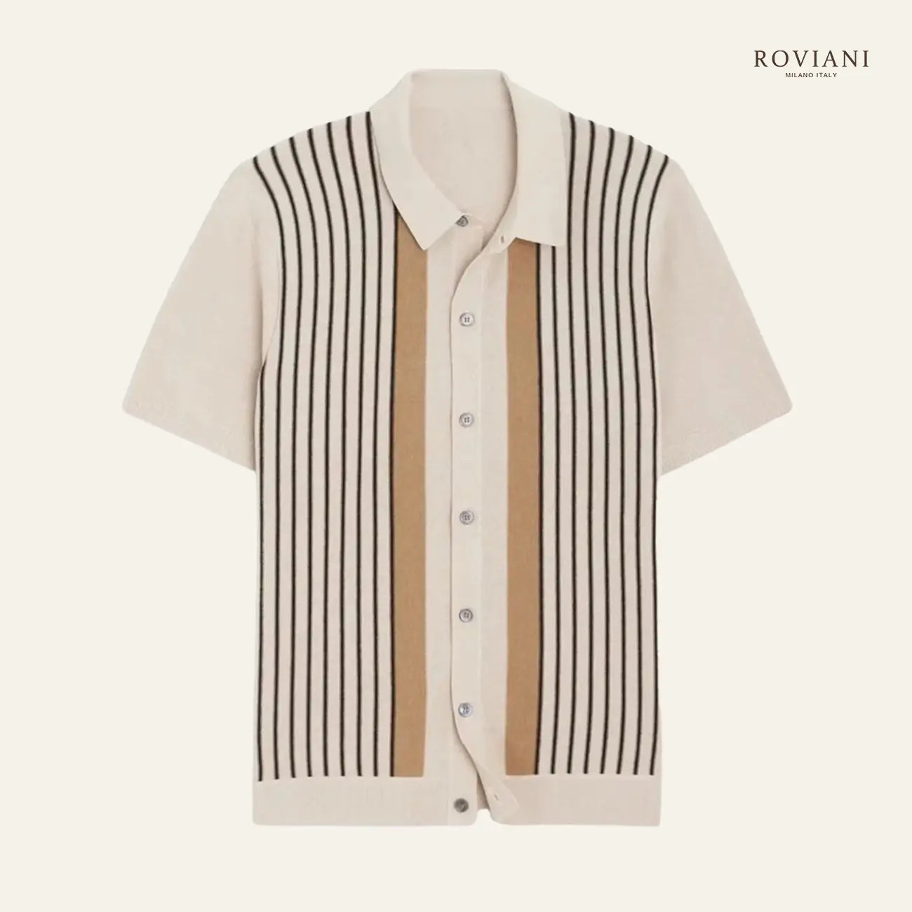 Montelle® Striped Knit Polo